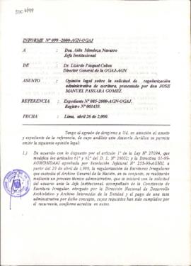 INFORME 099-2000-AGN-OGAJ