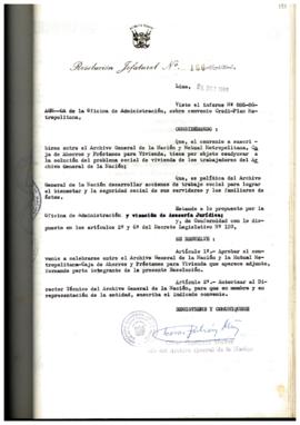 Resolución Jefatural N° 166-1986/AGN/J