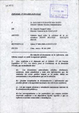 INFORME 054-2000-AGN-OGAJ