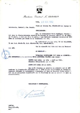 Resolución Directoral N° 038-89-AGN/OA