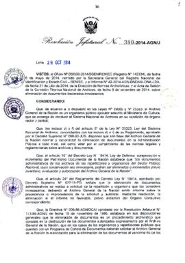Resolución Jefatural N° 380-2014-AGN/J