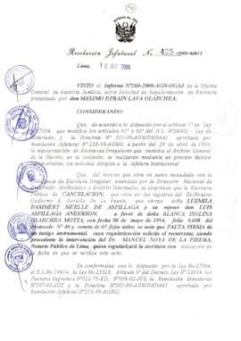 Resolución Jefatural N° 425-2000/AGN/J