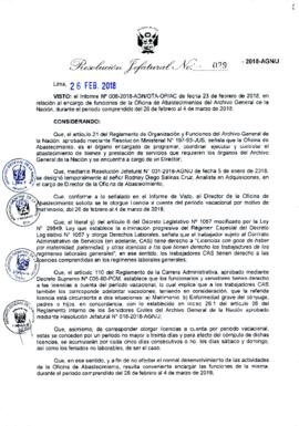 Resolución Jefatural N° 029-2018-AGN/J