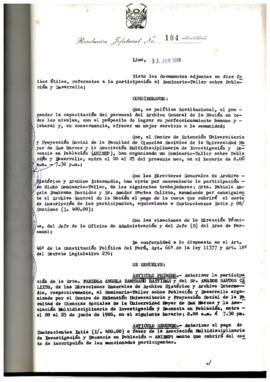 Resolución Jefatural N° 104-1986/AGN/J