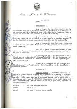 Resolución Jefatural N° 075-1984/AGN/J