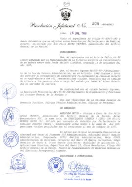 Resolución Jefatural N° 009-1998/AGN/J