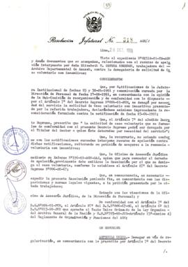 Resolución Jefatural N° 318-1991/AGN/J