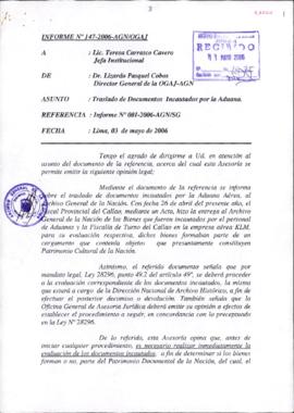INFORME 147-2006-AGN/OGAJ