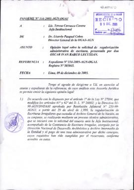 INFORME 334-2005-AGN-OGAJ