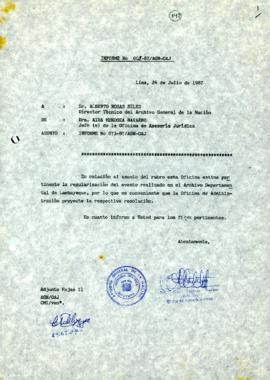 INFORME 002-87/AGN-JOAJ