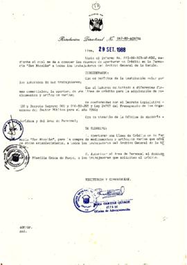 Resolución Directoral N° 067-88-AGN/OA