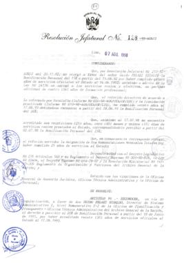 Resolución Jefatural N° 128-1998/AGN/J