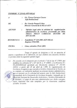 INFORME 210-2003-AGN-OGAJ