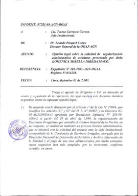 INFORME 281-2003-AGN-OGAJ