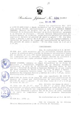 Resolución Jefatural N° 124-1995/AGN/J