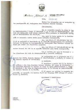 Resolución Jefatural N° 209-1982/AGN/J