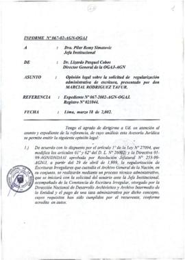 INFORME 067-02-AGN-OGAJ