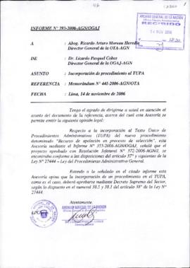 INFORME 393-2006-AGN/OGAJ