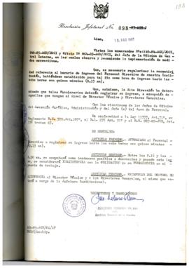 Resolución Jefatural N° 098-1985/AGN/J