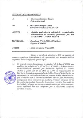 INFORME 252-2003-AGN-OGAJ