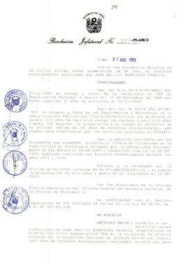 Resolución Jefatural N° 108-1993/AGN/J