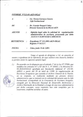 INFORME 133-2003-AGN-OGAJ