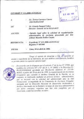INFORME 113-2006-AGN/OGAJ