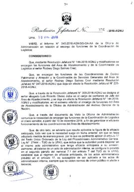 Resolución Jefatural N° 334-2018-AGN/J
