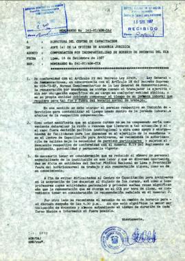 MEMORANDUM163-87/AGN-JOAJ