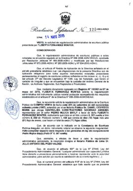 Resolución Jefatural N° 120-2015-AGN/J