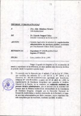 INFORME 184-99-AGN-OGAJ
