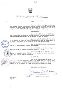 Resolución Jefatural N° 189-1988/AGN/J