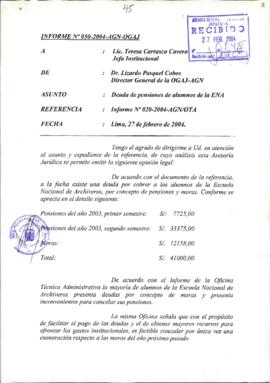 INFORME 054-2003-AGN-OGAJ