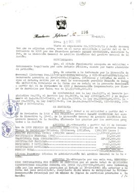Resolución Jefatural N° 196-1990/AGN/J