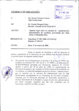 INFORME 095-2006-AGN/OGAJ