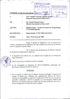 INFORME 081-2004-AGN-OGAJ