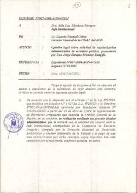 INFORME 067-2001-AGN-OGAJ
