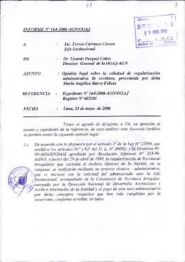 INFORME 164-2006-AGN/OGAJ