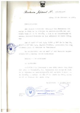 Resolución Jefatural N° 002-1982/AGN/J