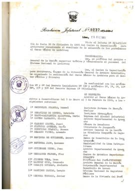 Resolución Jefatural N° 237-1983/AGN/J