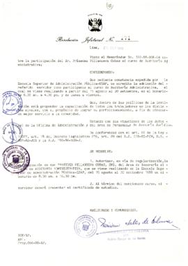 Resolución Jefatural N° 171-1988/AGN/J