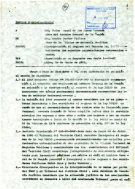 INFORME 046-91-AGN/OAJ