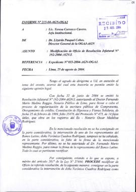 INFORME 215-2004-AGN-OGAJ