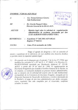 INFORME 268-2004-AGN-OGAJ