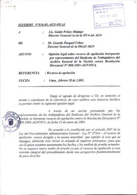 INFORME 036-2003-AGN-OGAJ