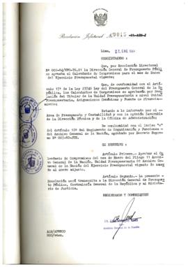 Resolución Jefatural N° 015-1984/AGN/J