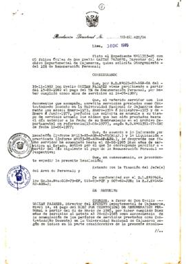 Resolución Directoral N° 115-85-AGN/OA