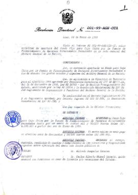 Resolución Directoral N° 001-1999-AGN/OTA
