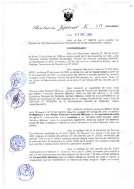Resolución Jefatural N° 417-2005-AGN/J