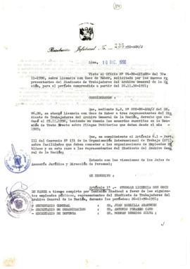 Resolución Jefatural N° 236-1990/AGN/J